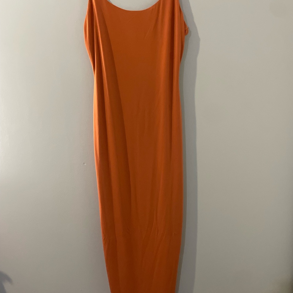 Forever 21 Strapless Orange Dress